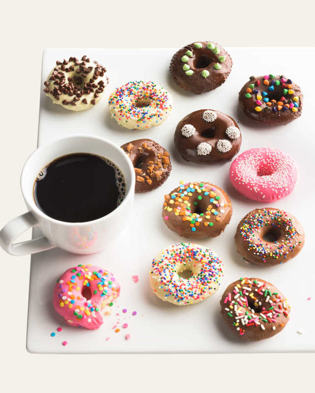 Belgian Chocolate-Covered Mini Donuts